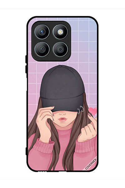 Covernex غطاء حماية لهاتف Honor X8b - فتاة ذات قبعة سناب لوف