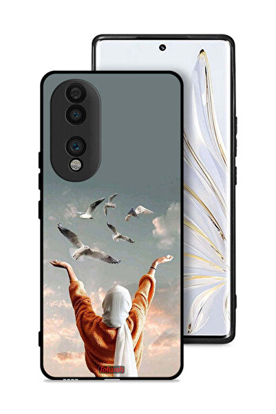 Tolwak غطاء حماية لهاتف Honor 70 بتصميم طيور تحلق