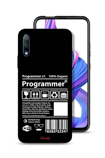 Tolwak غطاء حماية وملصق برمجة لهاتف Honor 9X (الصين)