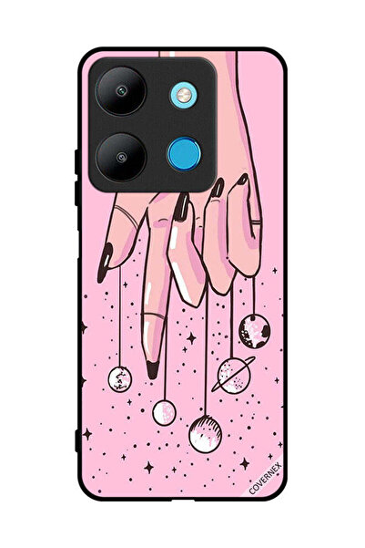 Covernex غطاء حماية لهاتف Infinix Smart 7 - كواكب معلقة على الأصابع