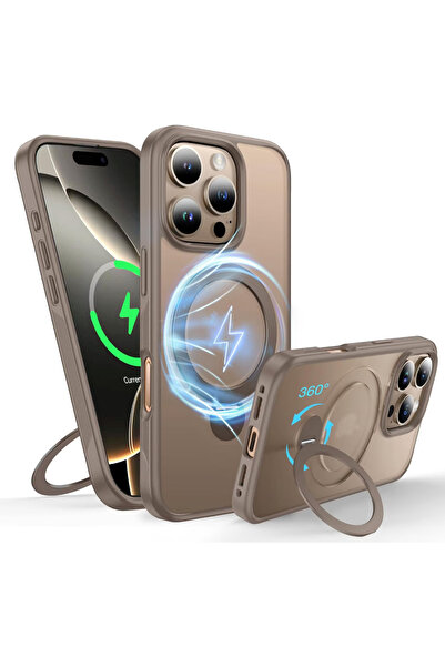 TYBO Husa Magnetica pentru iPhone 16 PRO, Protectie Militara Antisoc, Suport Rotativ 360° MagSafe