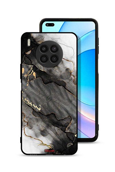 Tolwak غطاء حماية لهاتف Honor 50 Lite بلون رخامي لامع