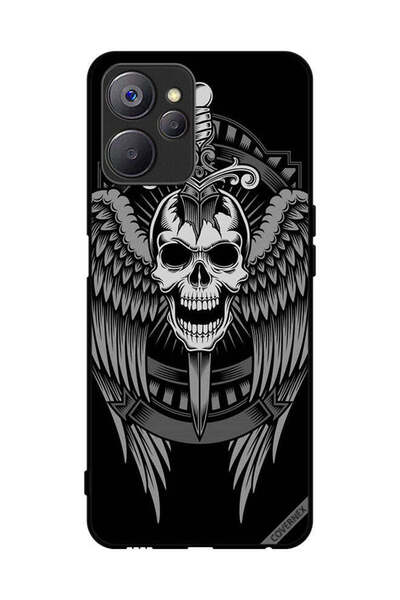 Covernex غطاء حماية لهاتف Realme 10 جمجمة بأجنحة نسر