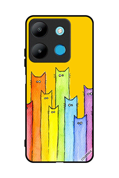 Covernex غطاء حماية لهاتف Infinix Smart 7 بتصميم دمية قطة