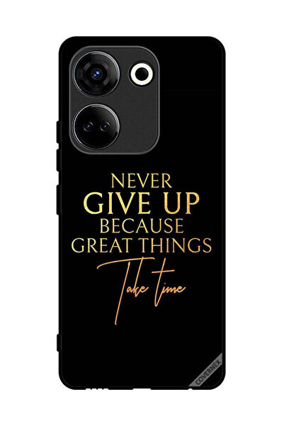 Covernex غطاء حماية لهاتف تكنو كامون 20 لا تستسلم أبدًا لأن الأشياء العظيمة ت...