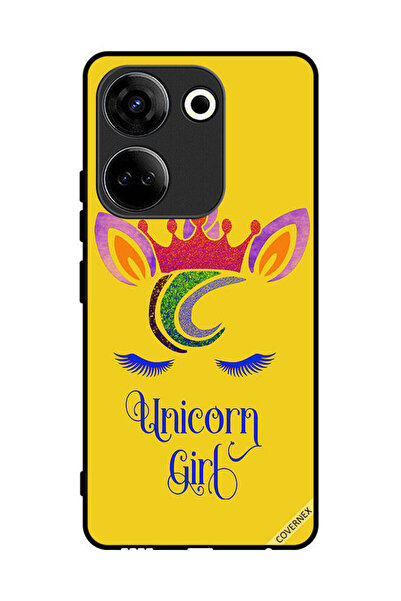 Covernex غطاء حماية لهاتف تكنو كامون 20 برسومات فتاة يونيكورن