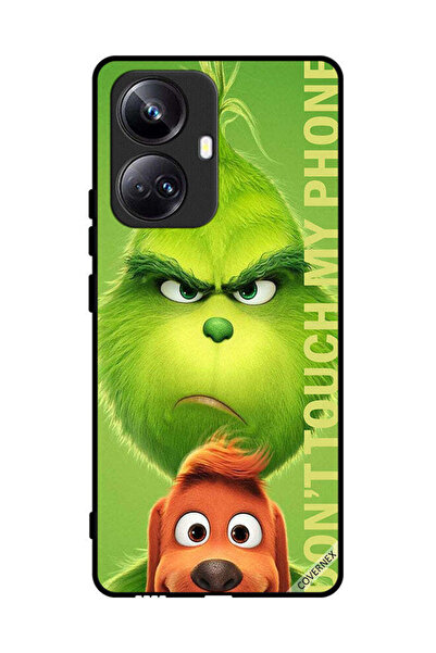 Covernex غطاء حماية لهاتف Realme 10 Pro Plus مطبوع عليه عبارة "لا تلمس هاتفي ...
