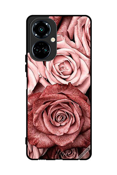 Covernex Protective Case Cover For Tecno Camon 19 Pro Peach Flowers