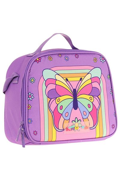 KAUKKO Kids Girl Thermal Insulated School/Picnic Lunch Bag (Butterfly) L7248