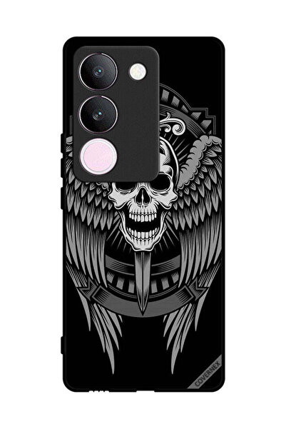 Covernex غطاء حماية لهاتف فيفو V29 بتصميم جمجمة وأجنحة نسر