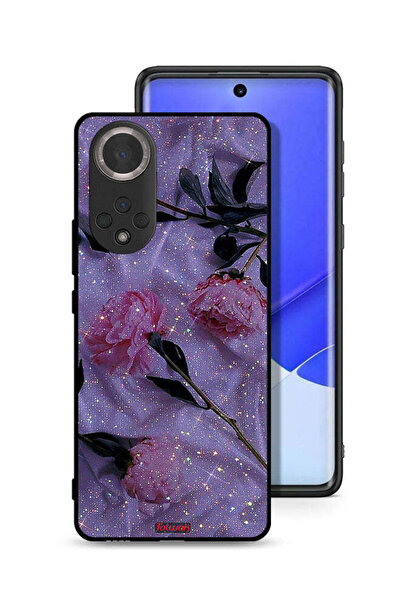 Tolwak غطاء حماية لهاتف Honor 50 بنقشة ورود لامعة