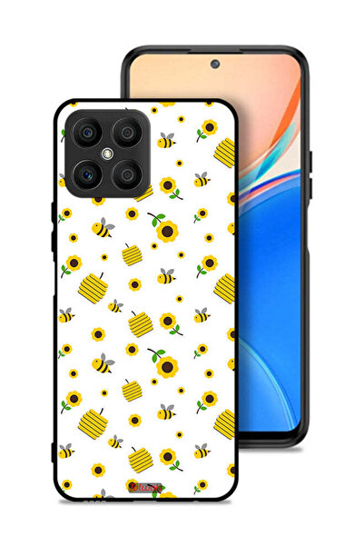 Tolwak غطاء حماية لهاتف Honor X8 4G بنقشة عباد الشمس والنحل