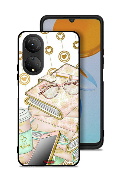 Tolwak غطاء حماية لهاتف Honor X7 بتصميم نظارات على الكتب
