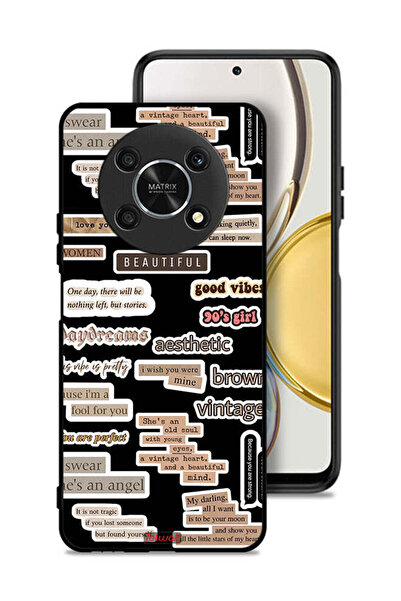 Tolwak Honor X9 5G Protective Case Cover Beautiful Quotes Stickers