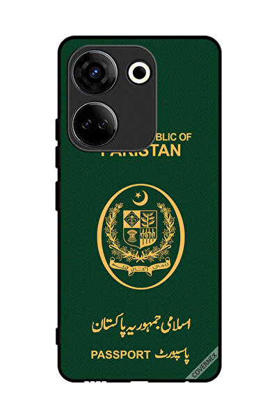 Covernex غطاء حماية لهاتف تكنو كامون 20 بنمط جواز سفر باكستاني