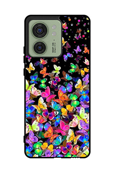 Covernex غطاء حماية لهاتف موتورولا إيدج 40 بنقشة فراشات صغيرة