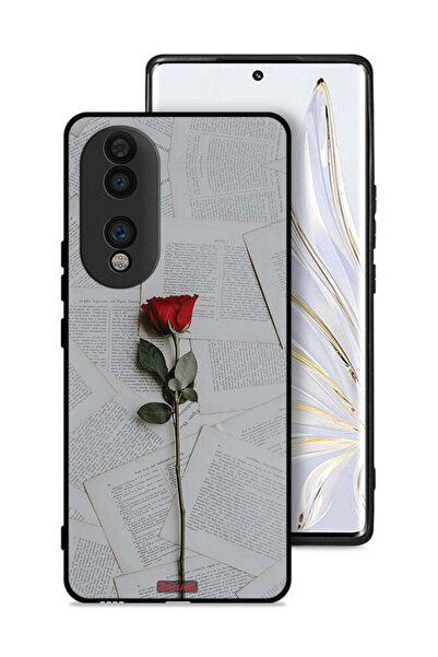 Tolwak غطاء حماية لهاتف Honor 70 وردي على ورق