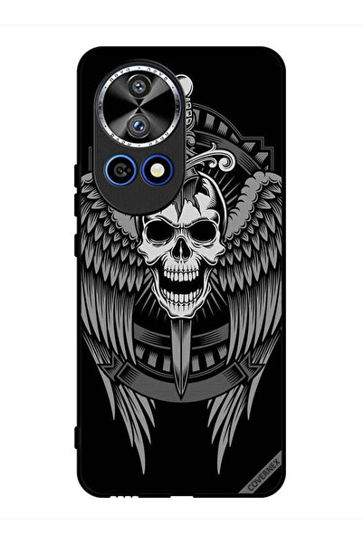 Covernex غطاء حماية لهاتف هواوي نوفا 12 برو - جمجمة وأجنحة نسر