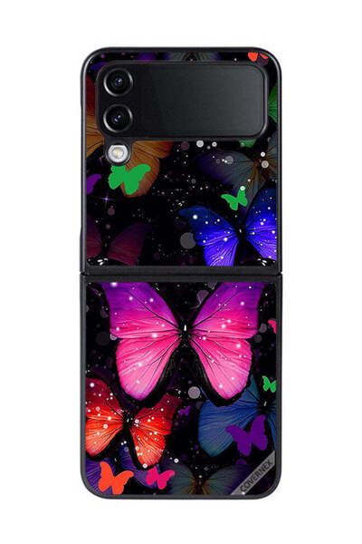 Covernex غطاء حماية لهاتف سامسونج جالاكسي زد فليب 4 بنقشة الفراشات