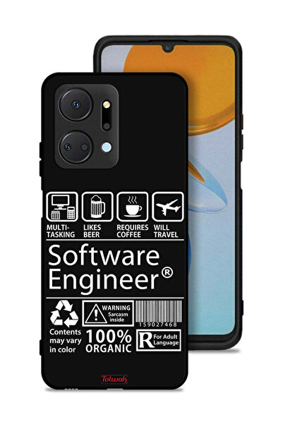 Tolwak غطاء حماية لهاتف Honor X7a - ملصق مهندس برمجيات