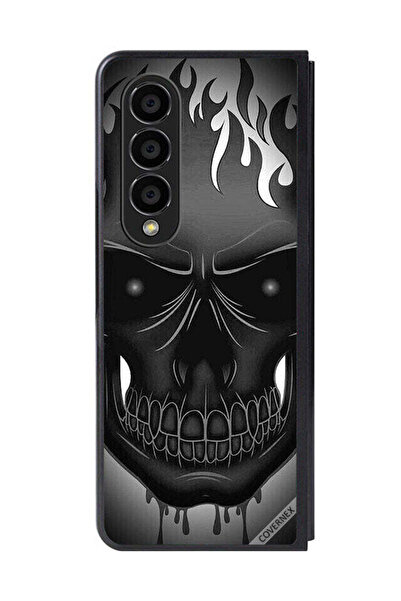 Covernex غطاء حماية لهاتف سامسونج جالاكسي زد فولد 4 برسومات جمجمة