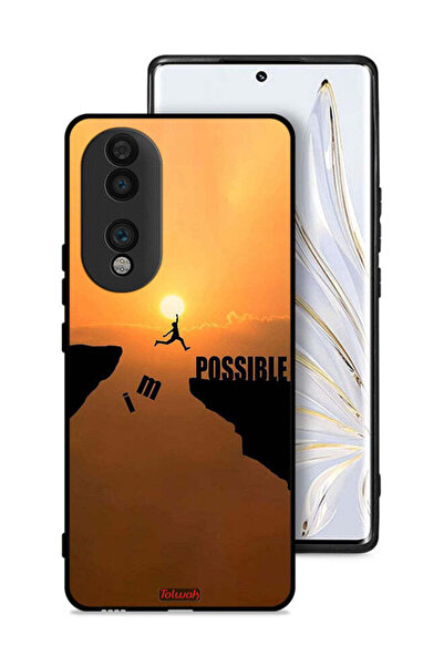 Tolwak غطاء حماية لهاتف Honor 70 مطبوع عليه عبارة "أنا ممكن"
