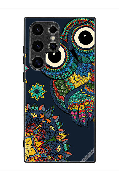 Covernex غطاء حماية لهاتف سامسونج جالاكسي S24 ألترا بتصميم بومة زهرية