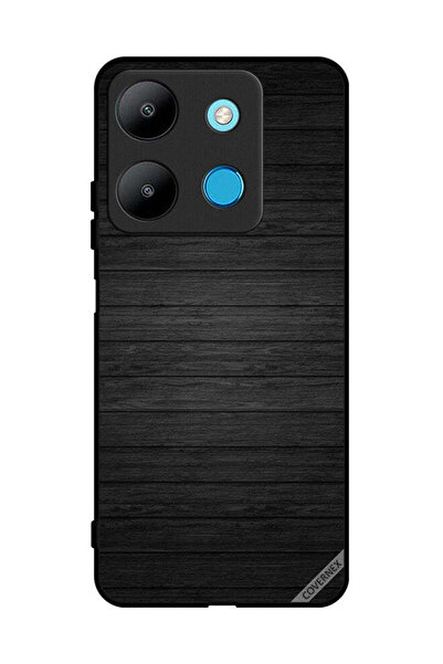 Covernex غطاء حماية لهاتف إنفينيكس سمارت 7 بنمط خشبي داكن