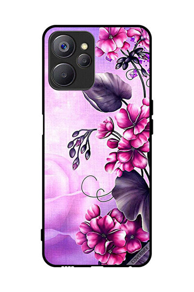 Covernex غطاء حماية لهاتف Realme 10 بخلفية زهور رومانسية