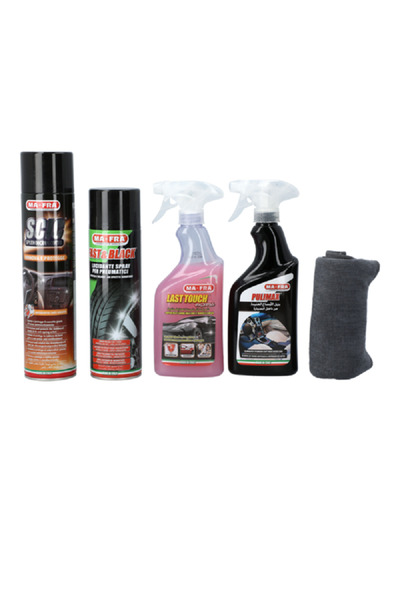 MAFRA 5-Piece Fast and Black Lucidante Spray Car Washing Care Combo Kit