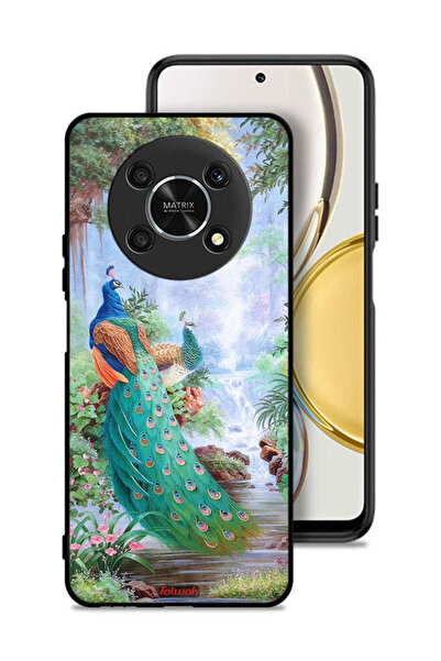 Tolwak غطاء حماية لهاتف Honor X9 5G بنقشة الطاووس