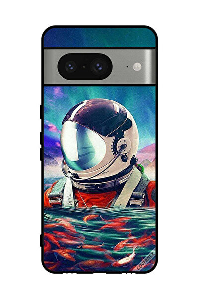 Covernex غطاء حماية لهاتف جوجل بيكسل 8 - رائد فضاء - أسماك وبحر