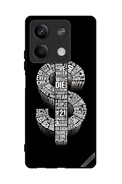 Covernex غطاء حماية لهاتف شاومي ريدمي نوت 13 بطبعة دولار الخط