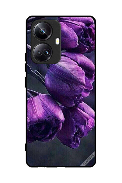 Covernex غطاء حماية لهاتف Realme 10 Pro Plus - زهور داكنة