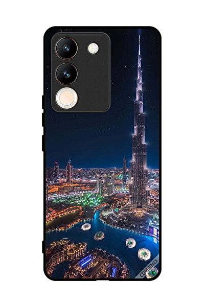 Covernex غطاء حماية لهاتف فيفو V29e - منظر ليلي لوسط المدينة