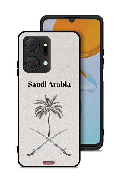 Tolwak غطاء حماية لهاتف Honor X7a - لوحة فنية لعلامة المملكة العربية السعودية