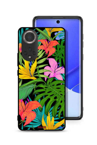 Tolwak غطاء حماية لهاتف Honor 50 بنقشة زهور استوائية وأوراق شجر