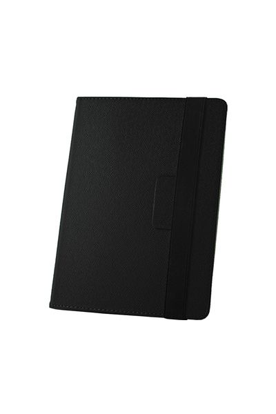 OEM Universal tablet case 8 - 9 inch, with foldable stand, elastic band, 234 x 178 x 18 mm, black