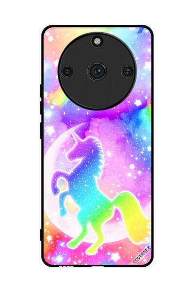 Covernex غطاء حماية لهاتف Realme 11 Pro Plus بتصميم وحيد القرن بألوان قوس قزح