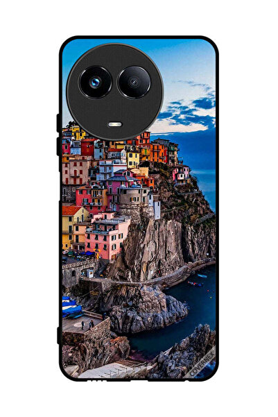 Covernex غطاء حماية لهاتف Realme 11 5G منازل ملونة على البحر