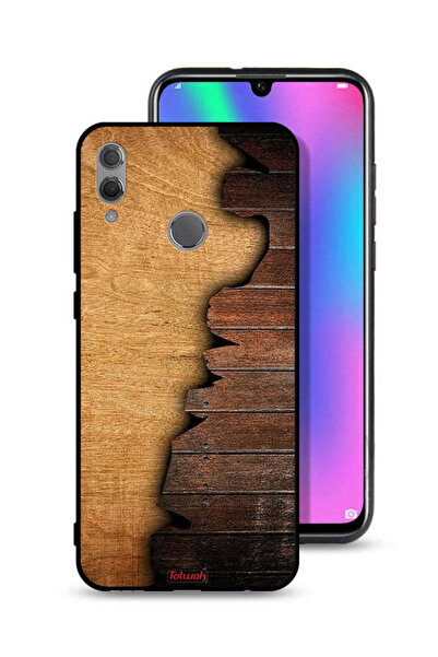 Tolwak غطاء حماية لهاتف Honor 10 Lite بنمط خشبي عتيق
