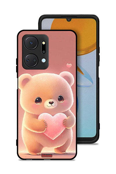 Tolwak غطاء حماية لهاتف Honor X7a - باندا صغير لطيف يحمل قلبًا
