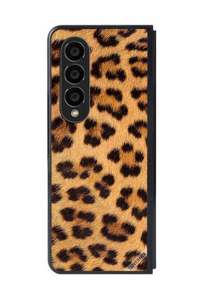 Covernex غطاء حماية لهاتف سامسونج جالاكسي زد فولد 4 بنقشة جلد النمر