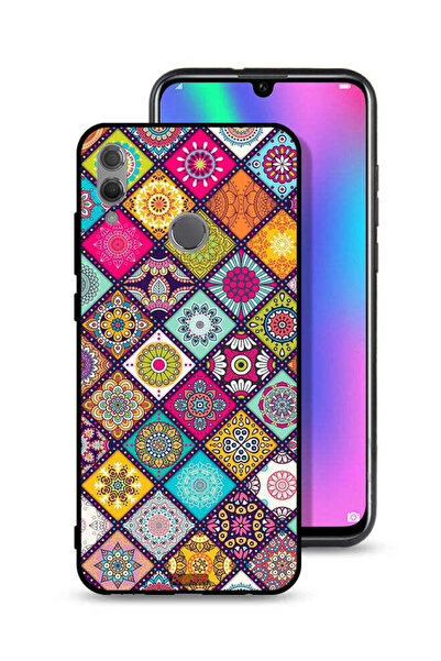 Tolwak غطاء حماية لهاتف Honor 10 Lite بنقشة مربعات ماندالا