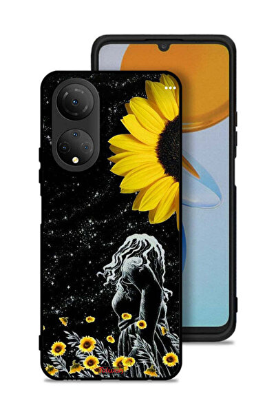 Tolwak Honor X7 Protective Case Cover Girl Look At Moon Art