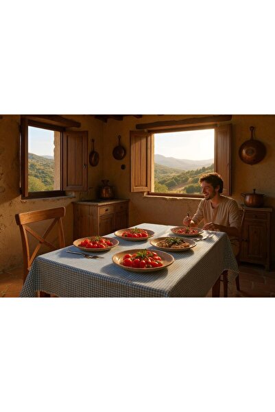 ALAS Gingham 100% Cotton Tablecloth Picnic Cloth Table Cloth 160*160 cm