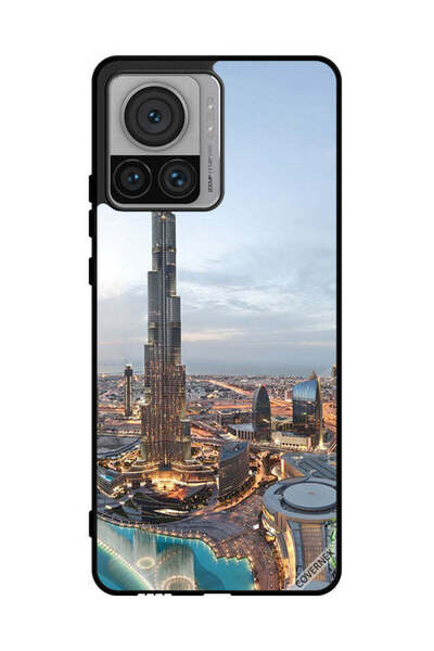 Covernex غطاء حماية لهاتف موتورولا موتو إكس 30 برو - منظر جميل لوسط مدينة دبي