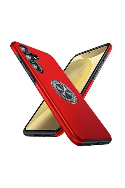 TYBO Protective case for Samsung Galaxy S24, Hybrid Anti-Shock, Kickstand, 360 Rotating Ring Bumper