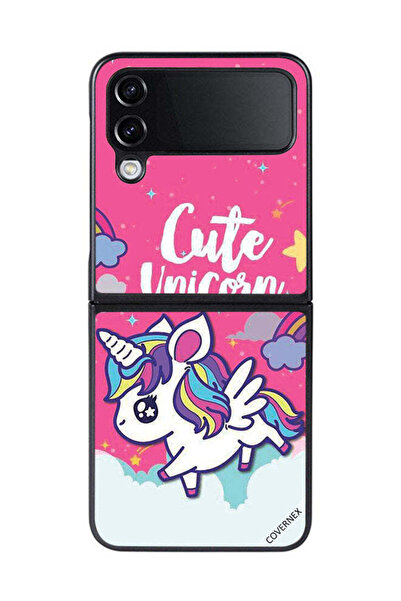 Covernex Protective Case Cover For Samsung Galaxy Z Flip 4 Cute Unicorn