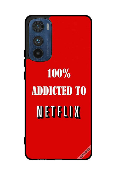 Covernex غطاء حماية لهاتف موتورولا إيدج 30 - مدمن على نتفليكس بنسبة 100%